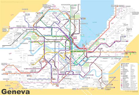 Geneva Tram And Bus Map