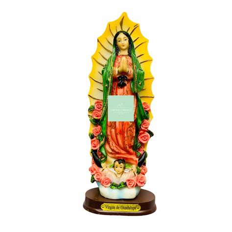 Virgen De Guadalupe Statue, Our Lady of Guadalupe, Virgen De Guadalupe, Mexican Statue, 8.5 Inch ...