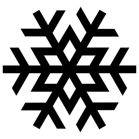 Snowflake Black transparent PNG - StickPNG