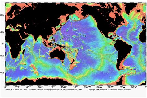 Global Seafloor Topography, WDC GMG, Boulder RP-1, Poster & CD-ROM | NCEI