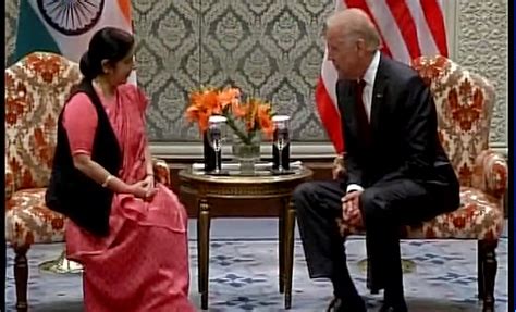 US Vice-President meets Leader of Opposition Sushma Swaraj | India News ...