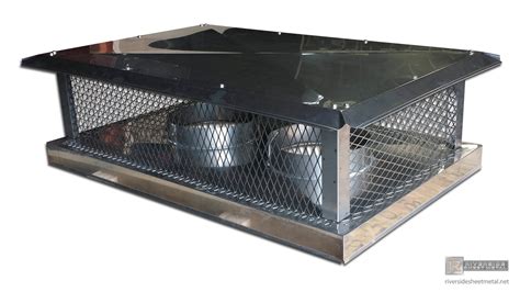 Chimney cap with closed bottom and standard roof - #CH022