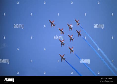 Red Arrows aerial display team Stock Photo - Alamy