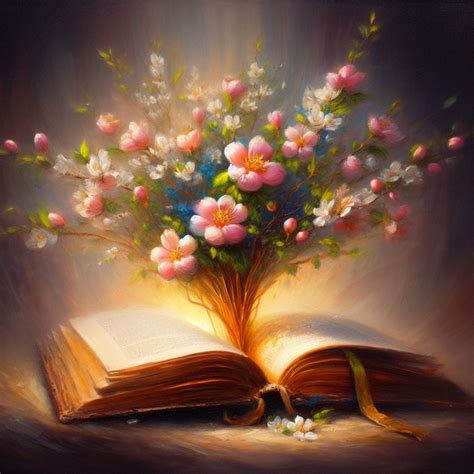 Open Book With Flowers Free Stock Photo - Public Domain Pictures