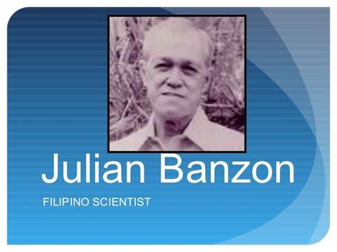 Julian Banzon (Filipino Biochemist) ~ Bio with [ Photos | Videos ]