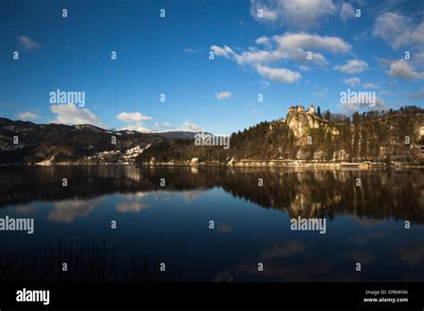 lake Bled and the Bled Castle Stock Photo - Alamy