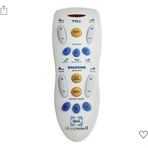 Sealy Reflection 4 Adjustable Bed Replacement Remote