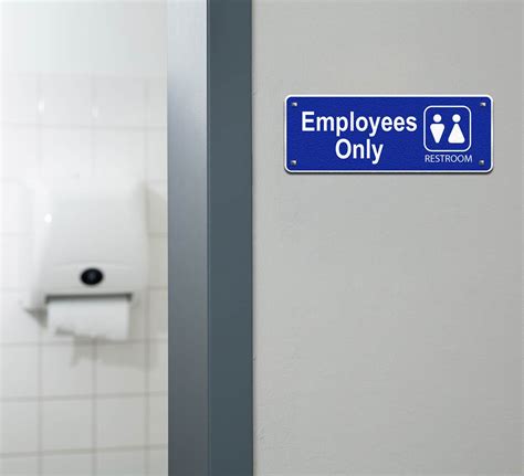 Staff Only Signs Restroom