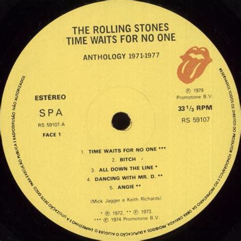 Rolling Stones Time Waits For No One Portugese vinyl LP album (LP record) (56554)