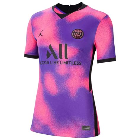 20/21 PSG Fourth Away Purple Women's Soccer Jerseys Shirt | PSG | bestsoccerstore