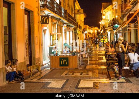 Nightlife Faro Portugal Algarve Stock Photo - Alamy