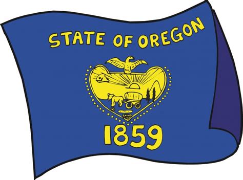 Oregon State Flag Wall Decal