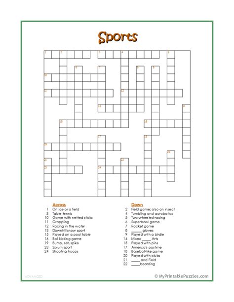 7 Online Printable Crossword Puzzle - Printable Form, Templates and Letter