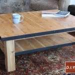 How to Make a Wood Coffee Table with Steel Accents