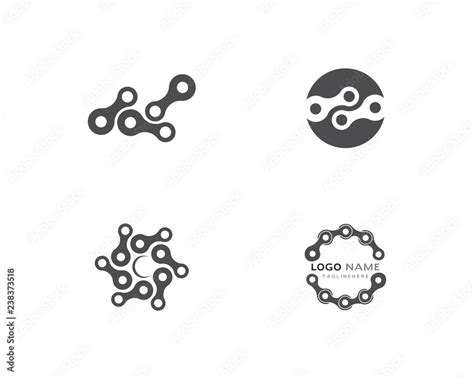 Chain logo design Stock Vector | Adobe Stock