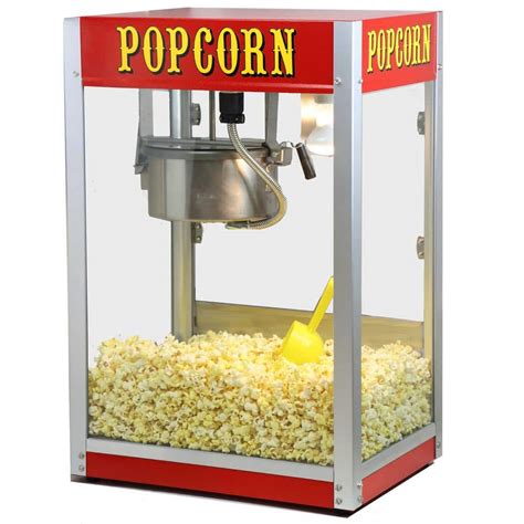 Paragon Theater Pop 8 oz. Red Stainless Steel Countertop Popcorn ...