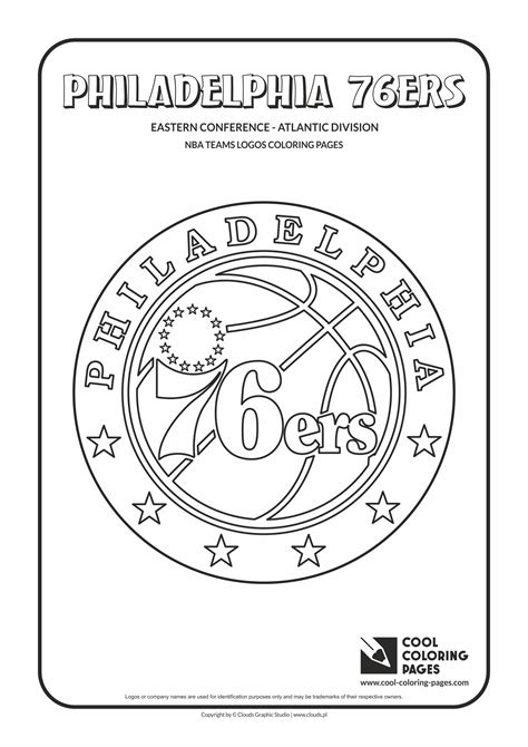 Cool Coloring Pages Philadelphia 76ers - NBA basketball teams logos ...