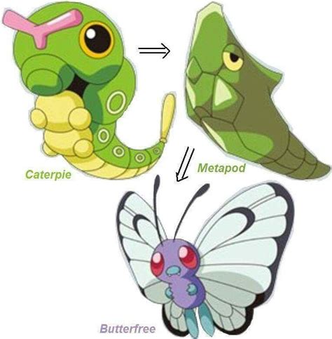 Caterpie Evolution in Pokemon Firered