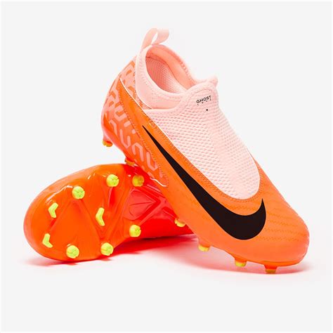 Nike Kids Phantom GX Academy DF NU FG/MG - Guava Ice/Black/Total Orange - Junior Cleats | Pro ...