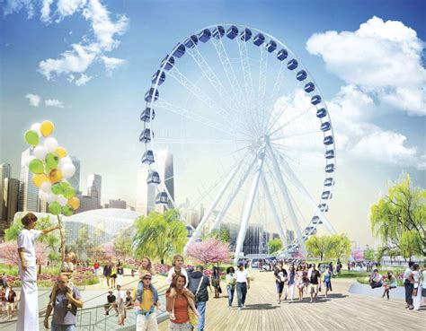 Chicago's Navy Pier Building Larger Ferris Wheel - Coaster101