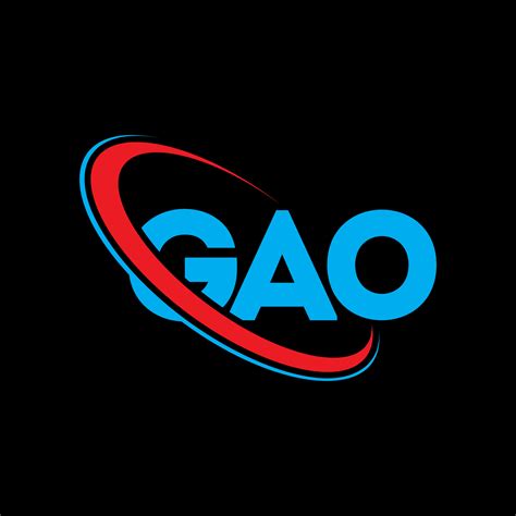 logotipo de gao. carta de gao. diseño del logotipo de la letra gao ...