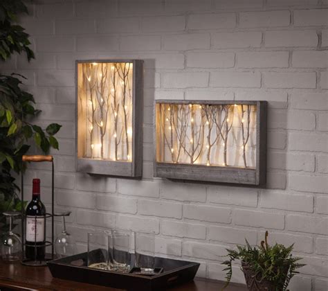 Lighted Branch Wall/Table Decor | wood art | Pinterest | Lighted branches, Walls and Lights