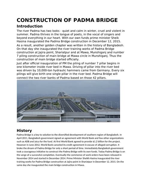 (PDF) CONSTRUCTION OF PADMA BRIDGE