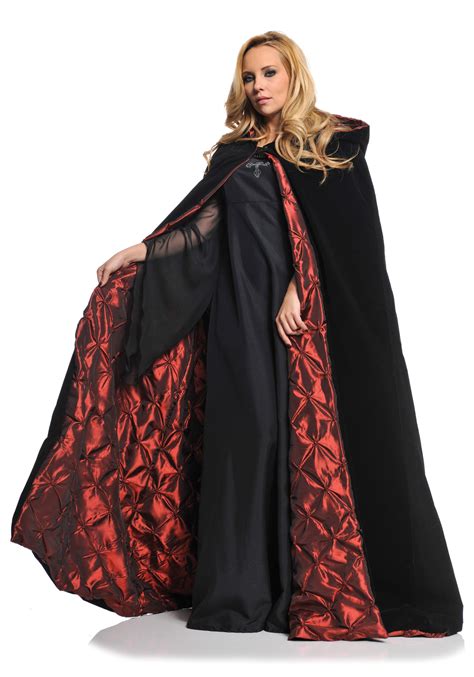 Deluxe Velvet Cape w/ Quilted Red Lining