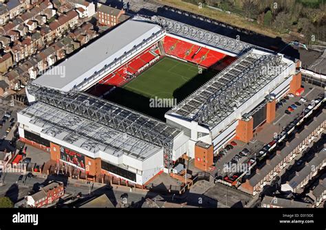 aerial view of Liverpool FC Anfield Stadium Stock Photo - Alamy