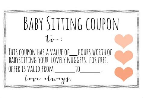 12+ Baby Sitting Coupon Templates - PSD, AI, InDesign, Word | Free ...