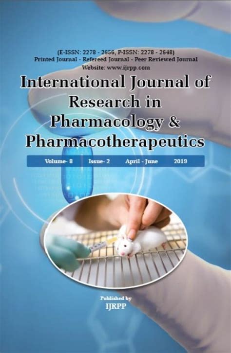 International Journal of Research in Pharmacology ...