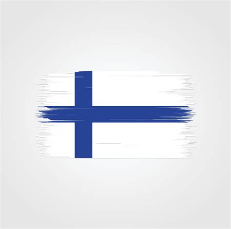 Finland Flag with brush style 5291665 Vector Art at Vecteezy