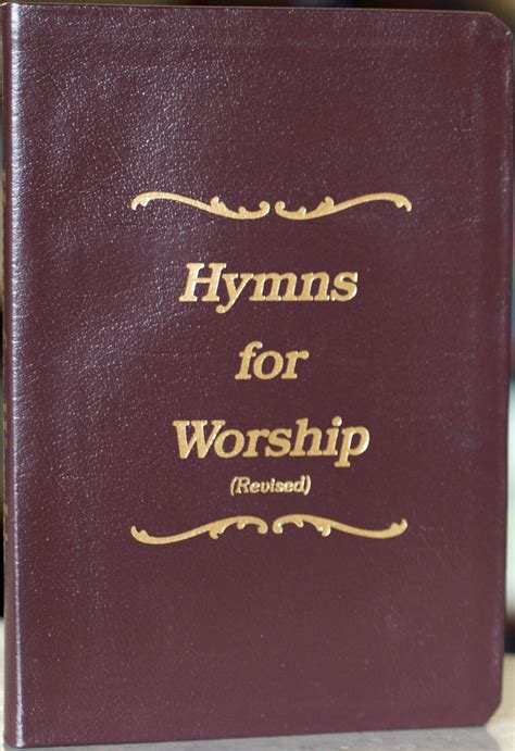 Hymns for Worship Leatherflex Hymnal — One Stone Biblical Resources