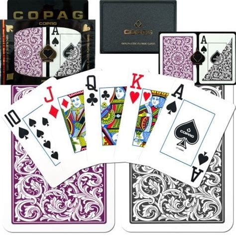 Copag Plastic Playing Cards, 1546 Purple/Gray, Poker Size, Jumbo Index - Walmart.com - Walmart.com