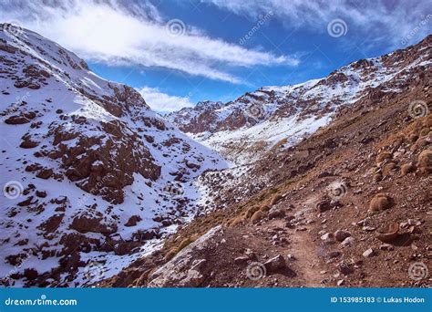 Snow Covered Peaks of High Atlas Mountains Stock Image - Image of nature, cold: 153985183