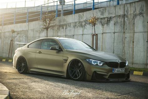 BMW Z-Performance F82 M4 matte green slammed | Bmw m4, Bmw, Bmw cars