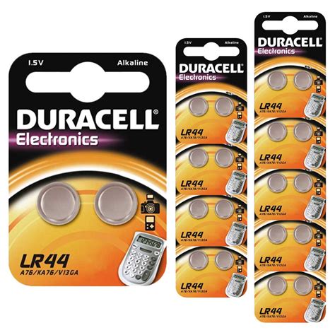 20 x Duracell LR44 1.5V Alkaline Button cell Batteries LR 44 A76 AG13 357 hexbug | eBay