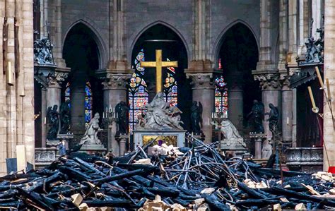 Before and after: Iconic Notre Dame Cathedral scorched by blaze - The ...