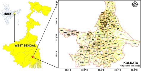 Area of Interest (Kolkata with ward numbers) | Download Scientific Diagram