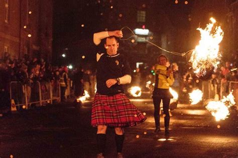 Thousands cram into Stonehaven for famous fireballs ceremony and Deacon ...