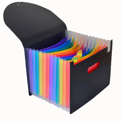 Aliexpress.com : Buy Expanding File Folder 13 Pockets, black Accordion A4 folder Document Bag ...