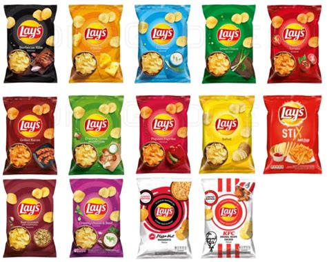 LAYS POTATO CHIPS Various Flavors Crisps Ribs, Mushroom, Paprika, Cheese, Chilli £12.50 ...