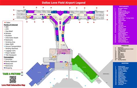 Terminal Map | Dallas Love Field Airport