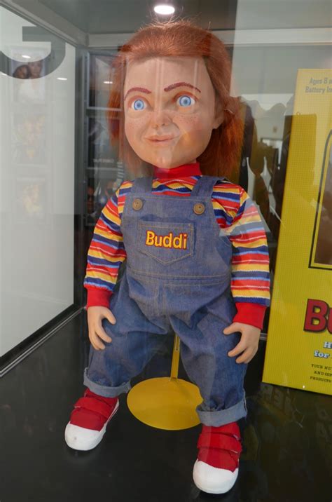 Hollywood Movie Costumes and Props: Chucky Buddi doll from Child's Play on display... Original ...