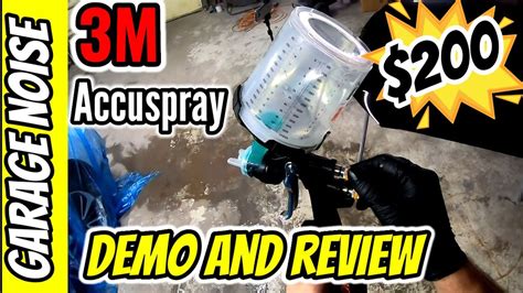 3M Accuspray paint gun review and demo. diy auto body, cheap paint gun, auto body and paint ...