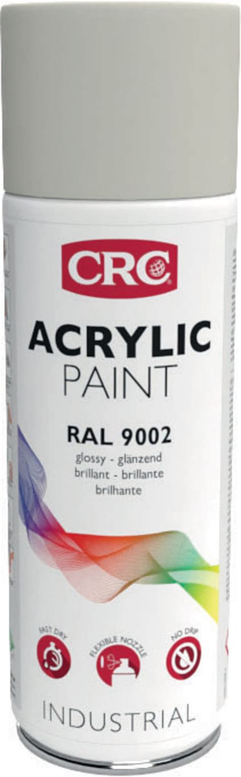 31076 CRC | CRC 400ml RAL 9002 Grey-White Gloss Spray Paint | 131-6343 | RS Components