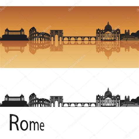 Rome Skyline — Stock Vector © paulrommer #10078008