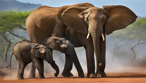 How have elephants adapted to their environments?