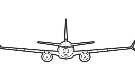 737 Max- Front View - Silhouette by Chris D | Download free STL model ...