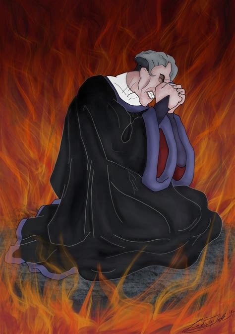 Frollo Trapped in His Hellfire by Lady-in-Ink on DeviantArt